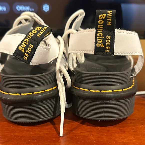Dr. Martens White and Black Sandals - Picture 2 of 2